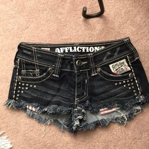 Affliction jean shorts
